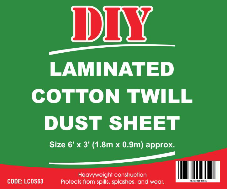 Laminated Cotton Twill Dustsheet