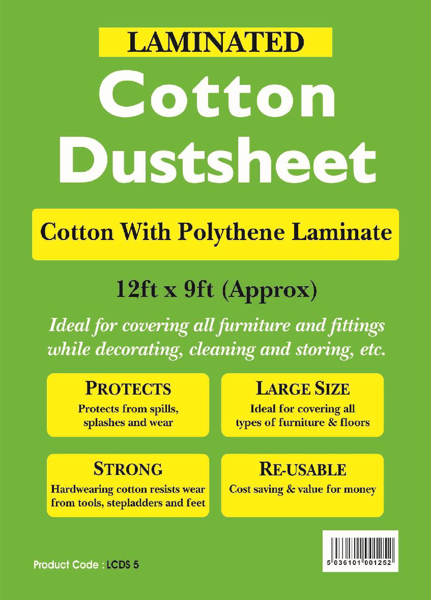 Laminated Cotton Twill Dustsheet
